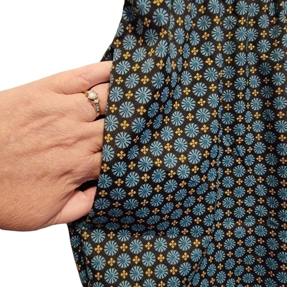 BAR III Womens Palazzo Pants Summer print Pockets Wide Leg Size XS T04 - Picture 4 of 6